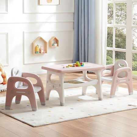 Kids Plastic Activity Table and Chair Set